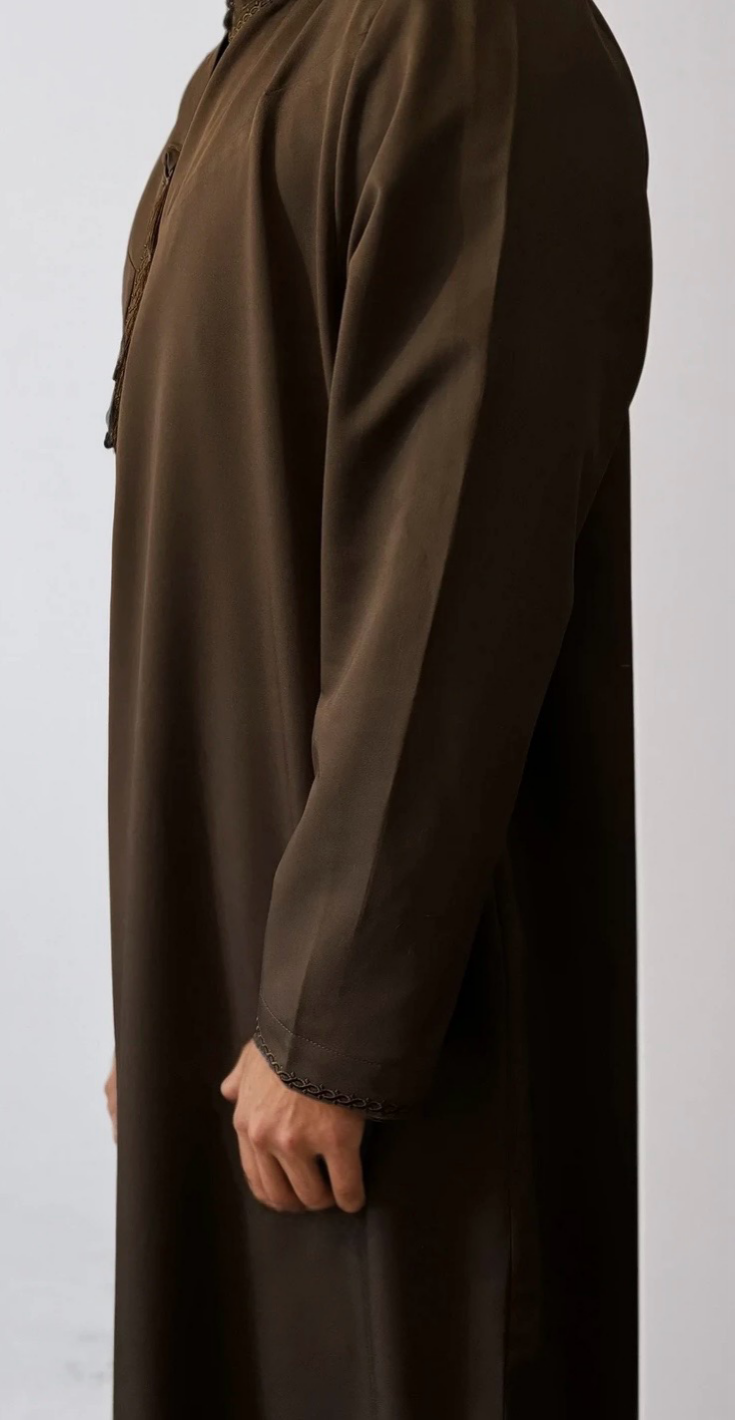 Premium Mocha Brown Thobe