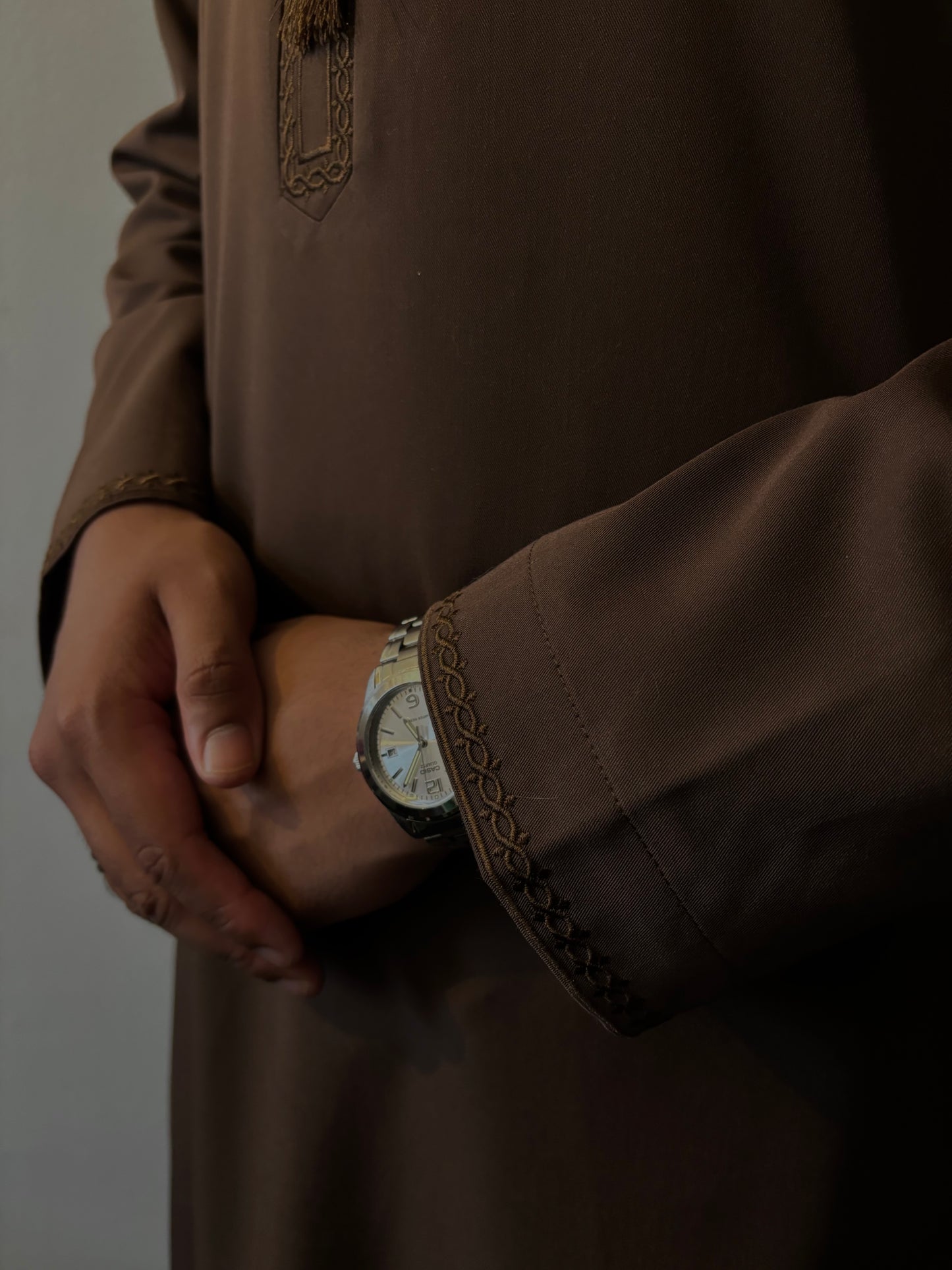 Premium Mocha Brown Thobe